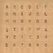 Alphabet- and number set 6 a 7 mm, slim letter (per set) - pict. 1