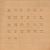 Alphabetset or numberset small alphabetset 6 á 7 mm (per set)