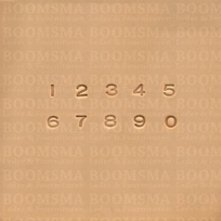 Alphabetset or numberset small numberset 6 á 7  mm (per set)