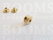 Chicago screws gold nr. 1   A= screw-head Ø 10 mm, B= screw-tube length 3,5 mm, C= Ø 5 mm  (per 10 pcs.) - pict. 4