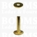 Rivets and burrs large  brass 20 mm, (rivet + burr)  cap Ø 11 mm, pin Ø 4mm (per 10) - pict. 2