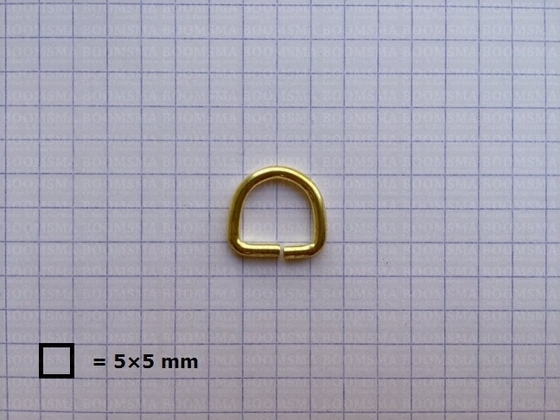 D-ring unwelded gold 10 mm  - pict. 3