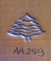 Figure stamps large AA259 tree