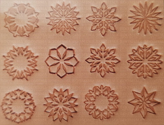 Floral set or Geometric set size 13 × 13 mm (per set) - pict. 4