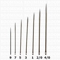 Glover's needles size 5, length 39 mm - 0,80 mm thick - single needle