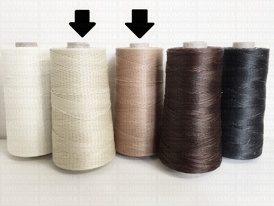 Neverstrand waxed nylon thread (6) 250 gram dark natural 250 gram approx. 600 meter, THIN (6) - pict. 3