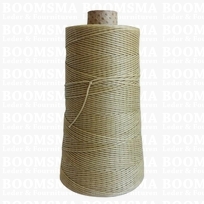 Neverstrand waxed nylon thread (6) 250 gram natural 250 gram approx. 600 meter, THIN (6)
