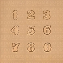 Number set normal medium 18 mm (per set)