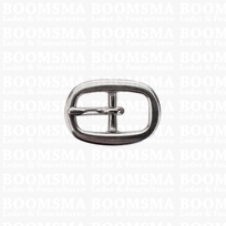 Oval centre bar buckle stainless steel 10 mm