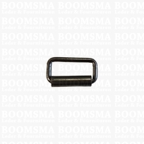 Rectangle loop with roller nearly black 16 mm (ea) (7 mm height)