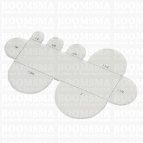 Various Templates Template Strap End Round (Per piece)