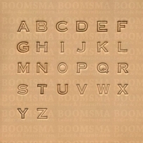 Alfabetset blokletter 12 mm (per set) lettertype niet gelijk aan 18 mm!