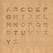 Alfabetset blokletter 12 mm (per set) lettertype niet gelijk aan 18 mm! - afb. 1