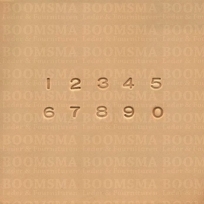 Alfabet of cijferset klein CIJFERS 6 á 7 mm (per set)