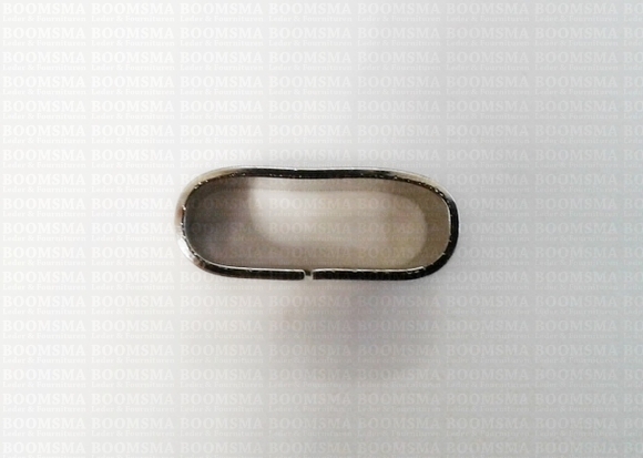 Passant breed afgerond zilver doorvoer 20 mm (per 10 stuks) - afb. 2