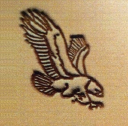 2D & 3D stamps birds & butterflies attack eagle - pict. 2