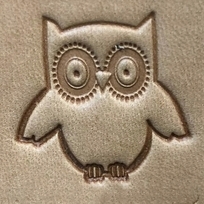 Leather stamp Owl