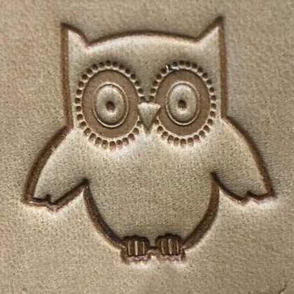Leather stamp Owl - pict. 1