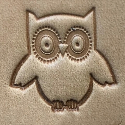 Leather stamp Owl - pict. 1