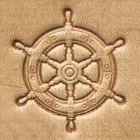 Leather stamp Rudder
