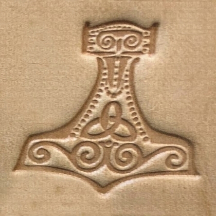Leather stamp Mjolnir - pict. 2