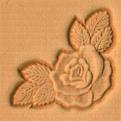 Leather stamp Rose (corner) - pict. 1