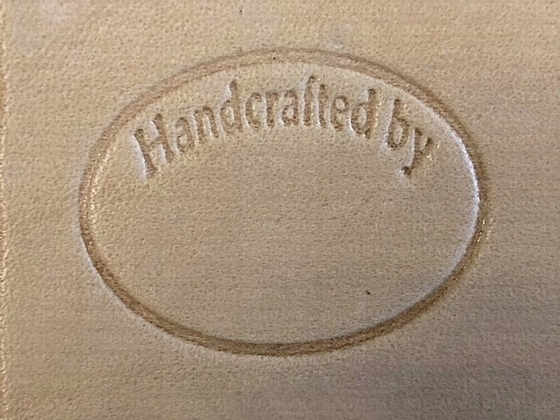 Leather stamp Handcrafted by - pict. 1
