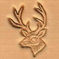 2D & 3D stamps horses & elk  deer head 8437 Length: 1.06 in. (26.99 mm) Width: 0.75 in. (19.05 mm)
