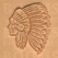 Leather Stamp Indian Chief - pict. 1