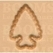 Leather stamp Arrowhead - pict. 1