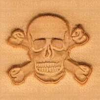 Leather stamp Skull