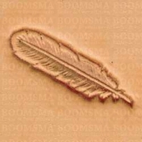Leather stamp Feather