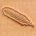 Leather stamp Feather - pict. 1
