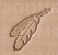 Leather stamp 2 Feathers - pict. 1