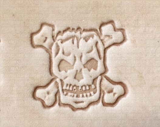 Leather stamp Skull - pict. 1