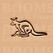 2D & 3D stamps kangaroos & koalas kangaroo with cub - pict. 1