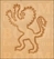 Leather stamp Lion (looking left) - pict. 1