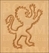 Leather stamp Lion (looking right) - pict. 1