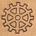 2D & 3D stamps Steam Punk gear with 6 spokes - pict. 1