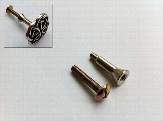 Adapters for screwback concho: knob per pair - pict. 3