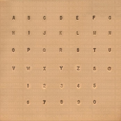 Alphabet/numberset 3 mm (with @ and & signs) 3 mm - pict. 1