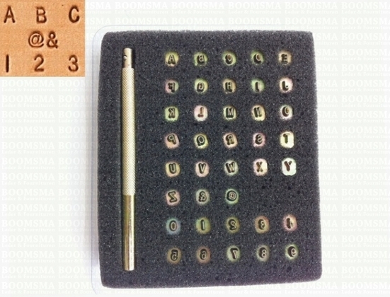 Alphabet/numberset 3 mm (with @ and & signs) 3 mm - pict. 2