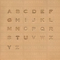 Alphabet set open face small 7 mm (1/4 inch) (per set)