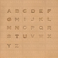 Alphabet set open face small 7 mm (1/4 inch) (per set)