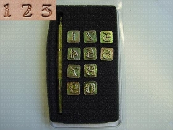 Open fancy small stamp set number set 9 mm (per set) - pict. 2