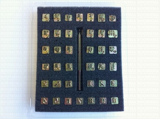 Alphabetset Old English small 6 a 7 mm (per set) - pict. 2