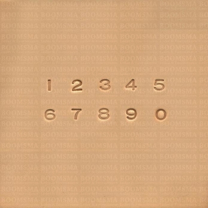 Alphabetset or numberset small numberset 6 á 7  mm (per set) - pict. 1