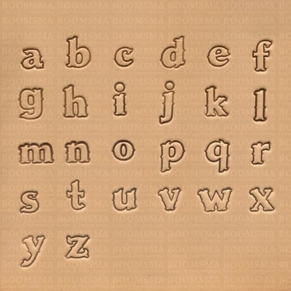 Alphabetset script lower case (no capital letters) max. size 10 × 13 mm small (per set) - pict. 1