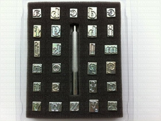 Alphabetset script lower case (no capital letters) max. size 10 × 13 mm small (per set) - pict. 2