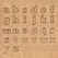 Alphabetset script lower case (no capital letters) max. size 13 × 19 mm medium (per set) - pict. 1